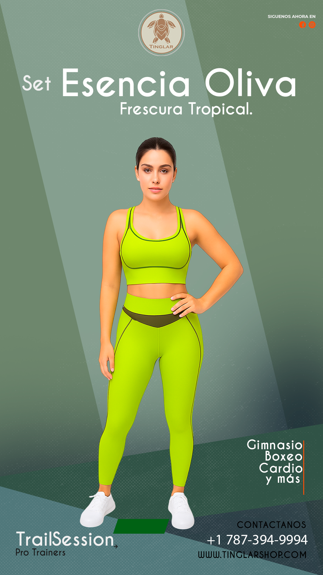Set Esencia Oliva Verde Pistacho
