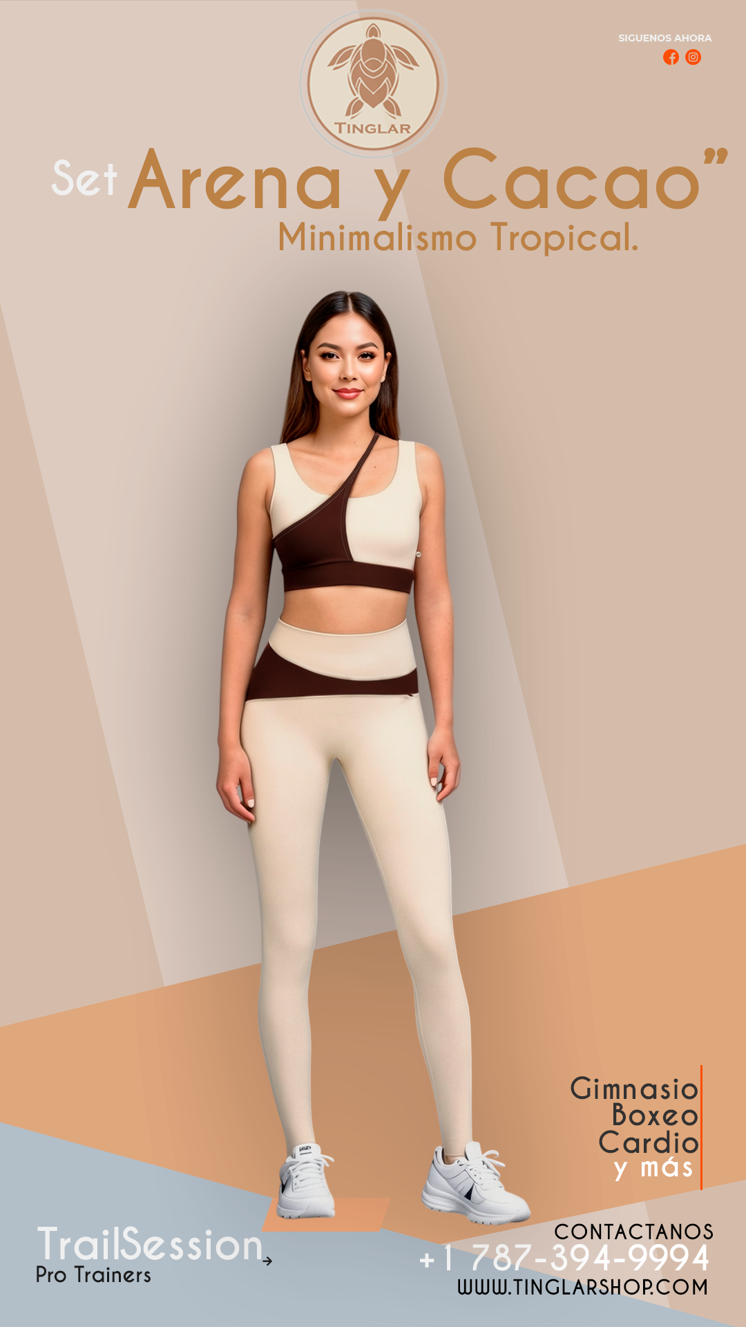 Set Arena y Cacao Beige - Marron